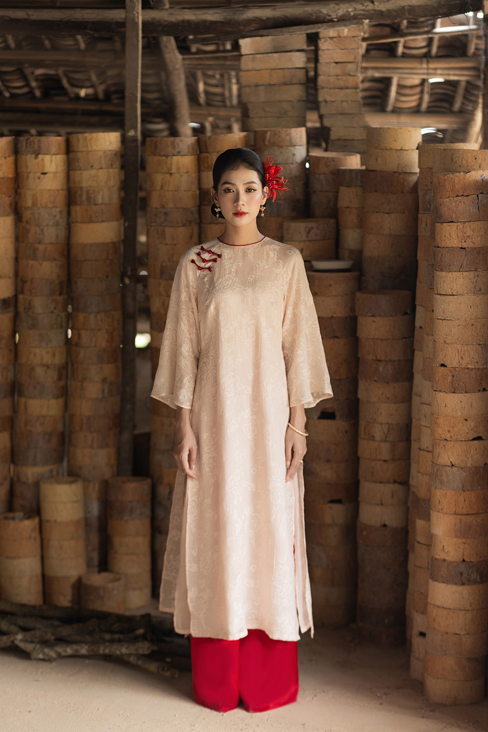 Áo dài Tết nữ Uyển Hoa