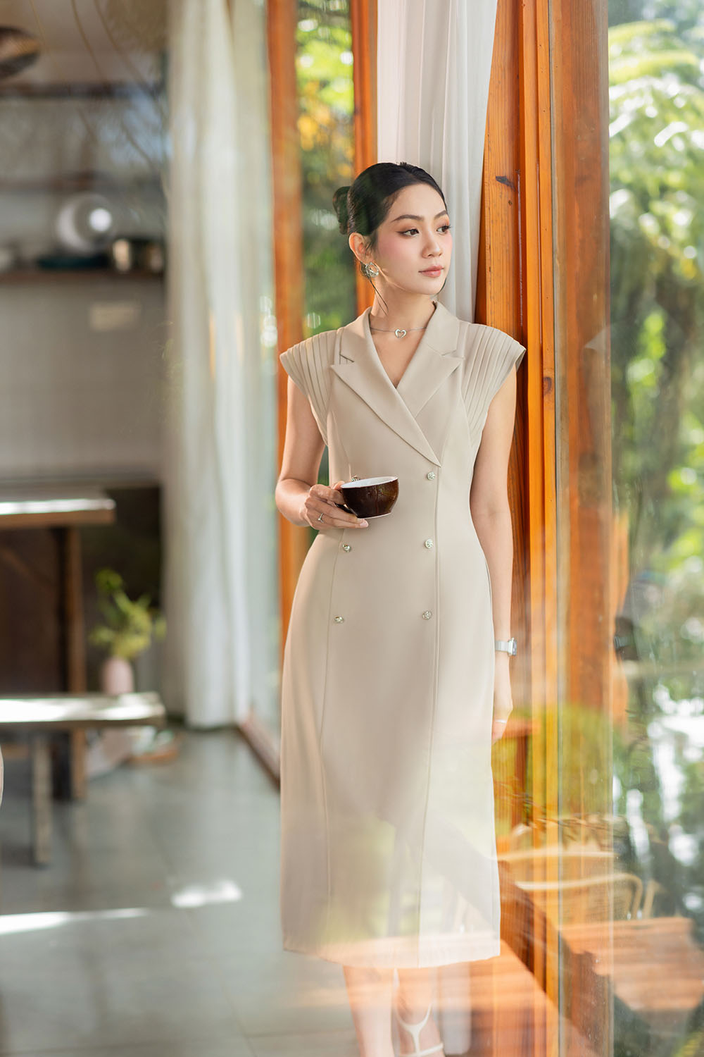dam-cong-so-co-dan-tong-tay-chom-kk177-38-1 Đầm công sở cổ đan tông tay chờm KK177-38