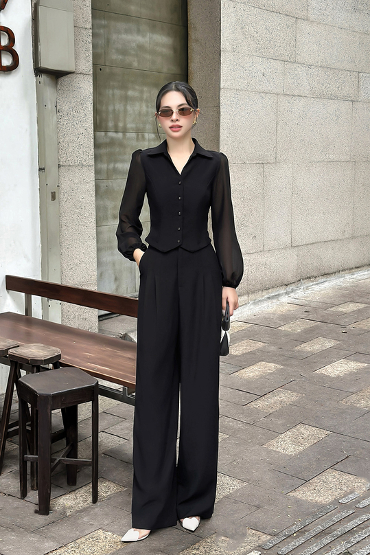 Quần tây công sở nữ màu đen QCS07-36