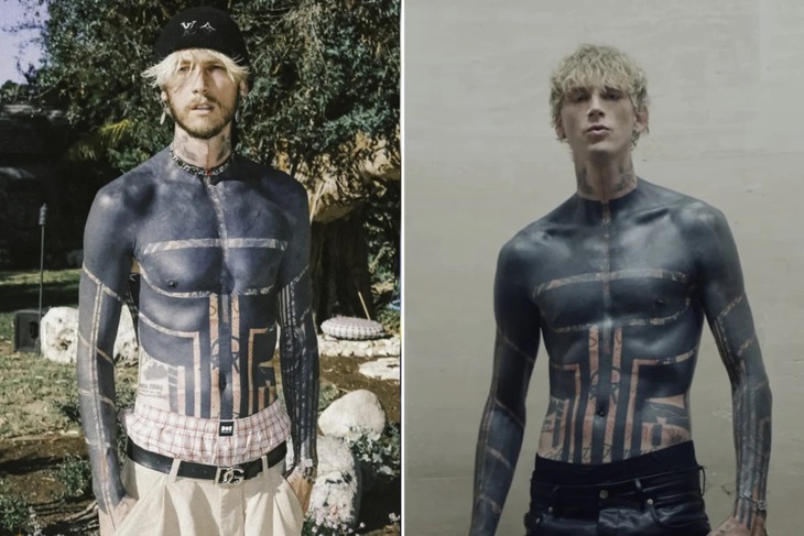 1783037404-2d9e62e22d-att8o6smrxmgmfpogxrne3f6obzicbxk-jog-4606-width730height487 Nam rapper Machine Gun Kelly gần đây đã phải nếm "trái đắng" vì nóng lòng thực hiện một hình xăm blackout khổng lồ phủ kín phần lớn thân trên. Ảnh: Machine Gun Kelly/Instagram