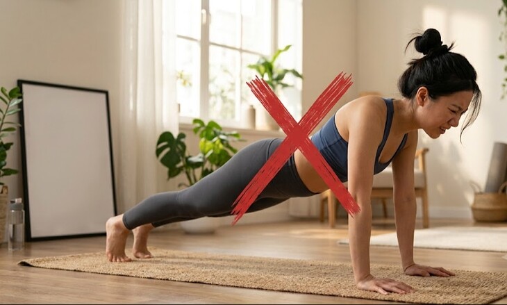 1783229700-758b521b58-base64-63874-width730height439 Tự tập yoga mà không có sự hướng dẫn trực tiếp dễ dẫn đến sai tư thế.