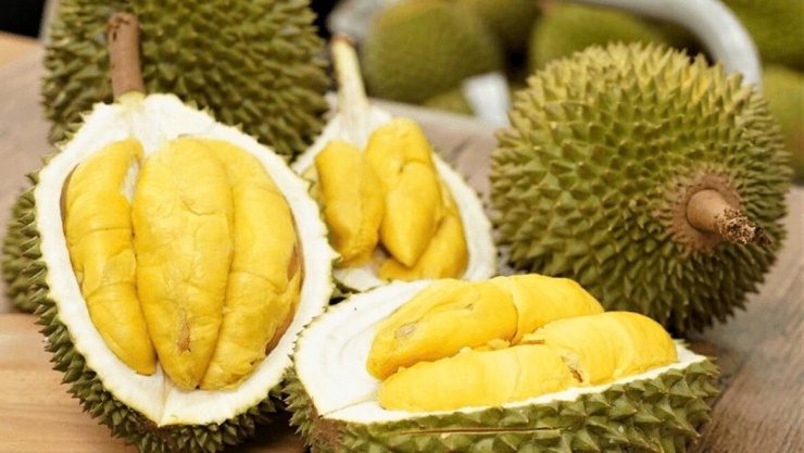 Sầu riêng chứa lượng Kali cao cùng các chất xơ hòa tan giúp kiểm soát nồng độ cholesterol xấu. (Ảnh: VTC News)