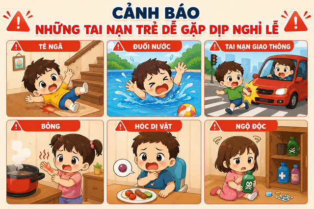 Chuyên gia tư vấn cách phòng ngừa tai nạn thương tích cho trẻ nhỏ trong kỳ nghỉ lễ - 2