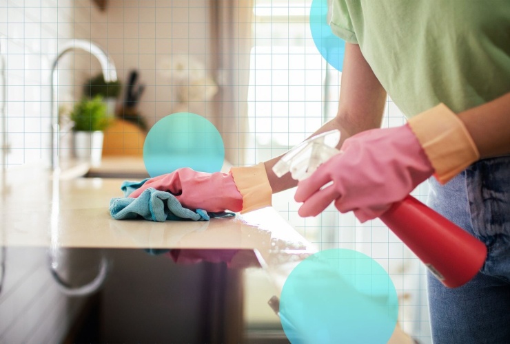 1789706475-5f5797aa8d-9thingsyoushouldcleaninyourkit-6368-8944-5551-width740height500 Sau khi hoàn thành bữa tối, có thể lau dọn và đóng cửa bếp để hạn chế ăn vặt. Ảnh: Eating Well