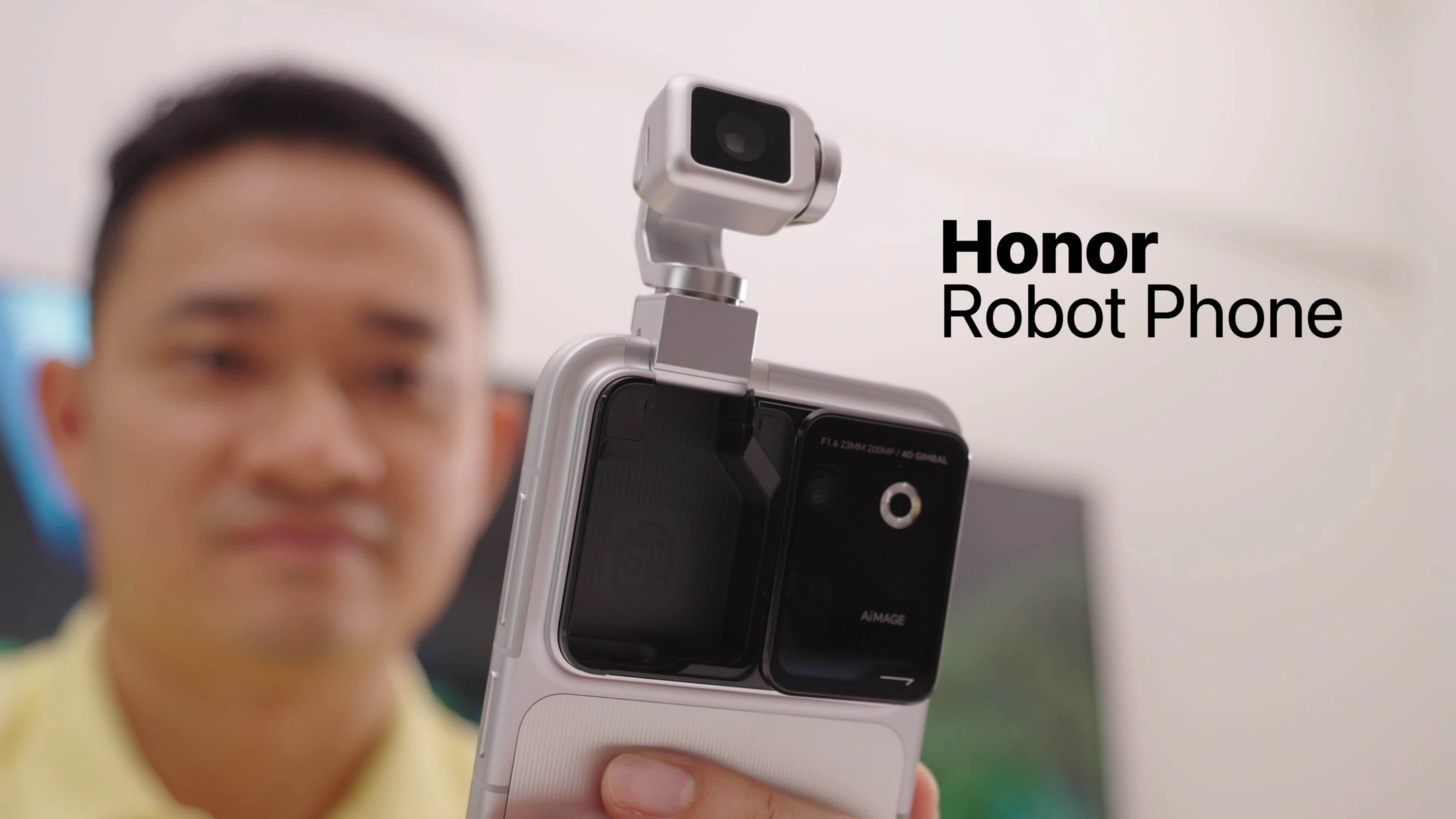Trải nghiệm nhanh điện thoại robot Honor Robot Phone