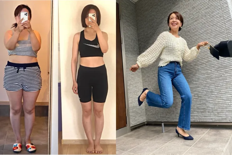 Sau một năm, Rie giảm 16% tỷ lệ mỡ cơ thể.