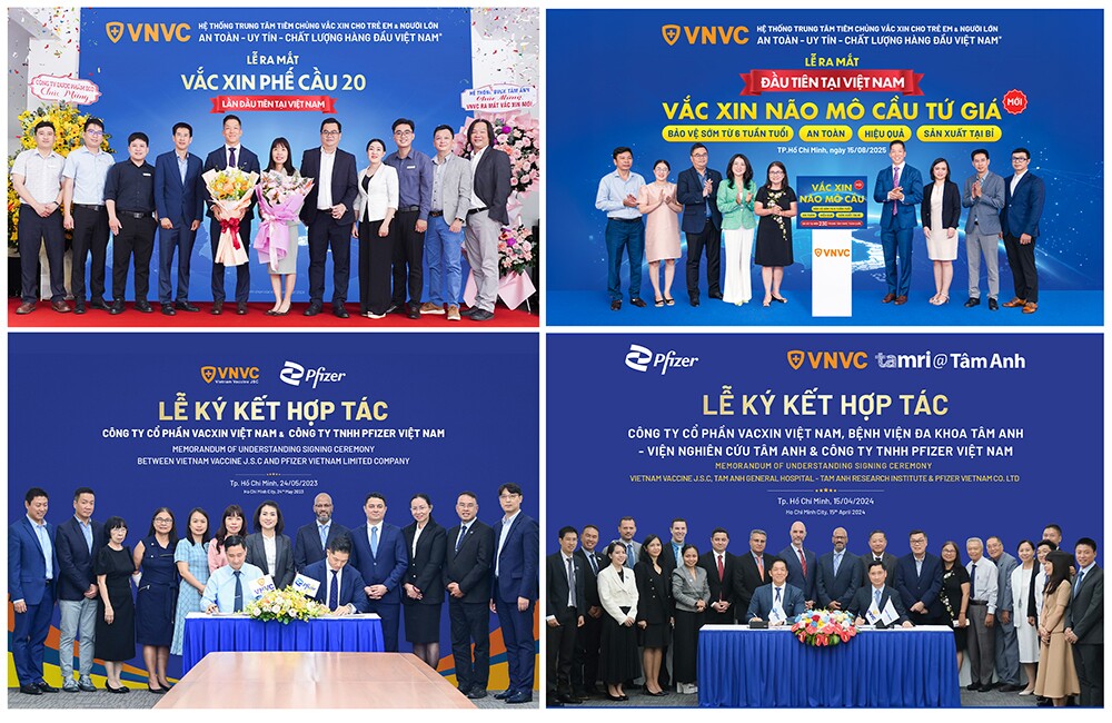 tong-bi-thu-chu-tich-nuoc-to-lam-chung-kien-vnvc-va-pfizer-hop-tac-huong-toi-cac-muc-tieu-y-te-dai-h-ahnh-1-1790146682-118-width1000height650 VNVC và Pfizer đã hợp tác triển khai nhiều vaccine thế hệ mới tại Việt Nam, thúc đẩy các nghiên cứu khoa học, mở rộng cơ hội phòng bệnh cho trẻ em và người lớn. Ảnh: VNVC