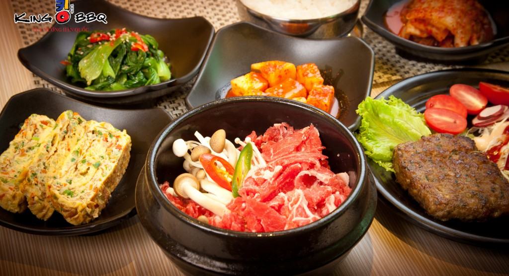 Đồ nướng và nhiều món ăn đa dạng phong cách Hàn Quốc của King BBQ