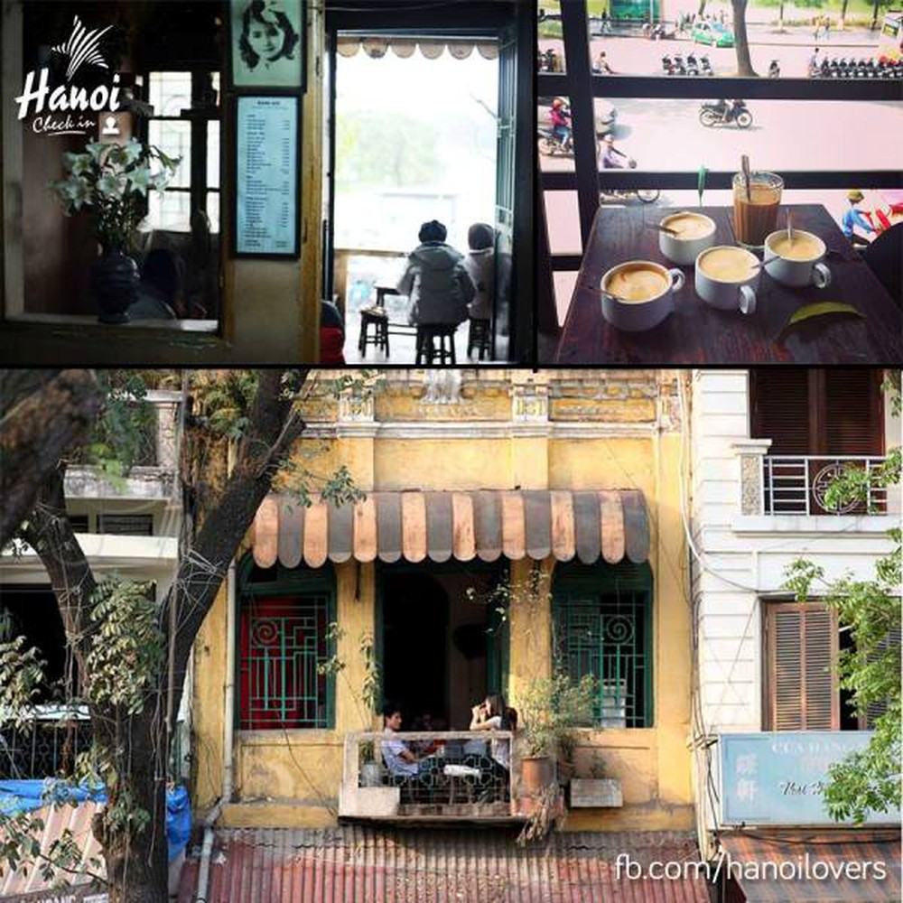 Nhâm nhi ly cà phê trứng và ngắm phố phường tại Cà Phê Đinh