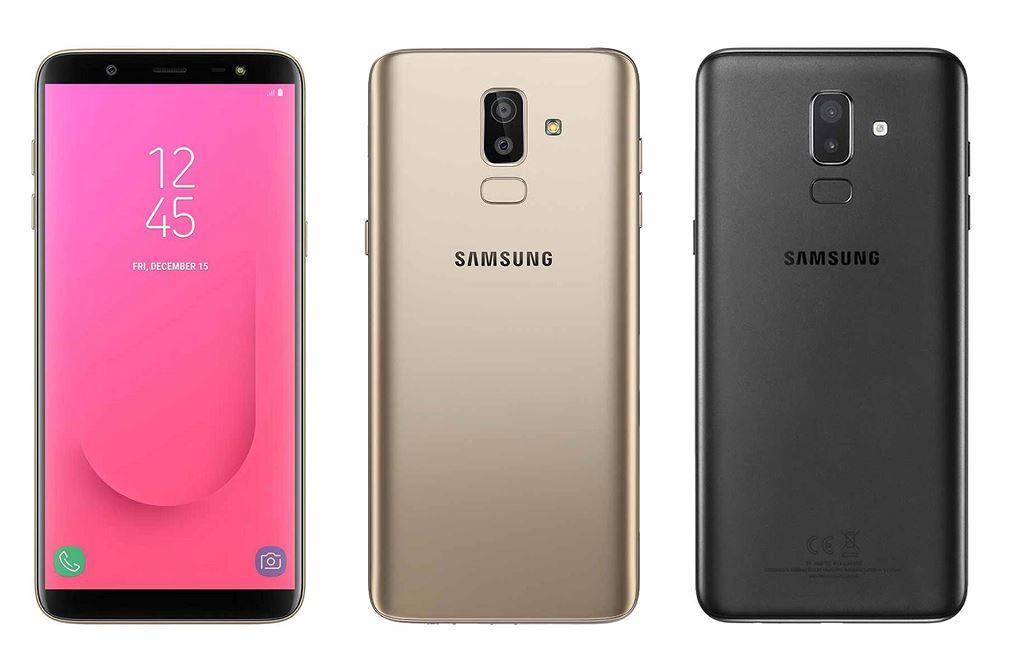 Dòng sản phẩm Galaxy J8 có 3 màu nổi bật là đen, vàng đồng và tím