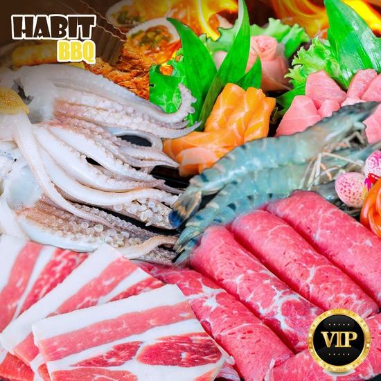 Những món ăn tươi ngon trong buffet VIP 359k tại Habit