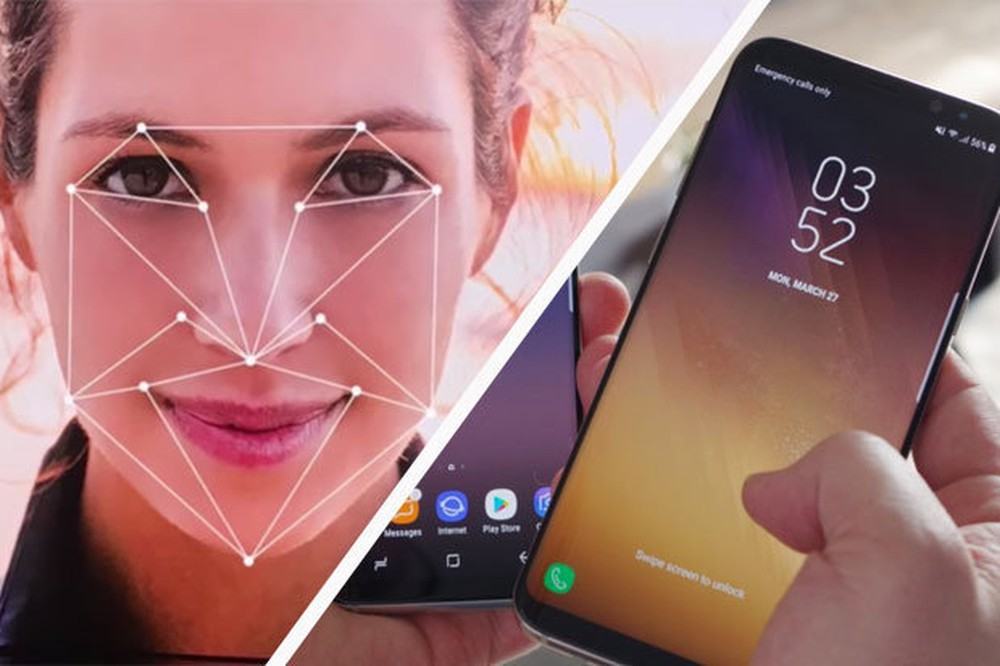 Máy Galaxy A8s có tính năng nhận diện khuôn mặt 