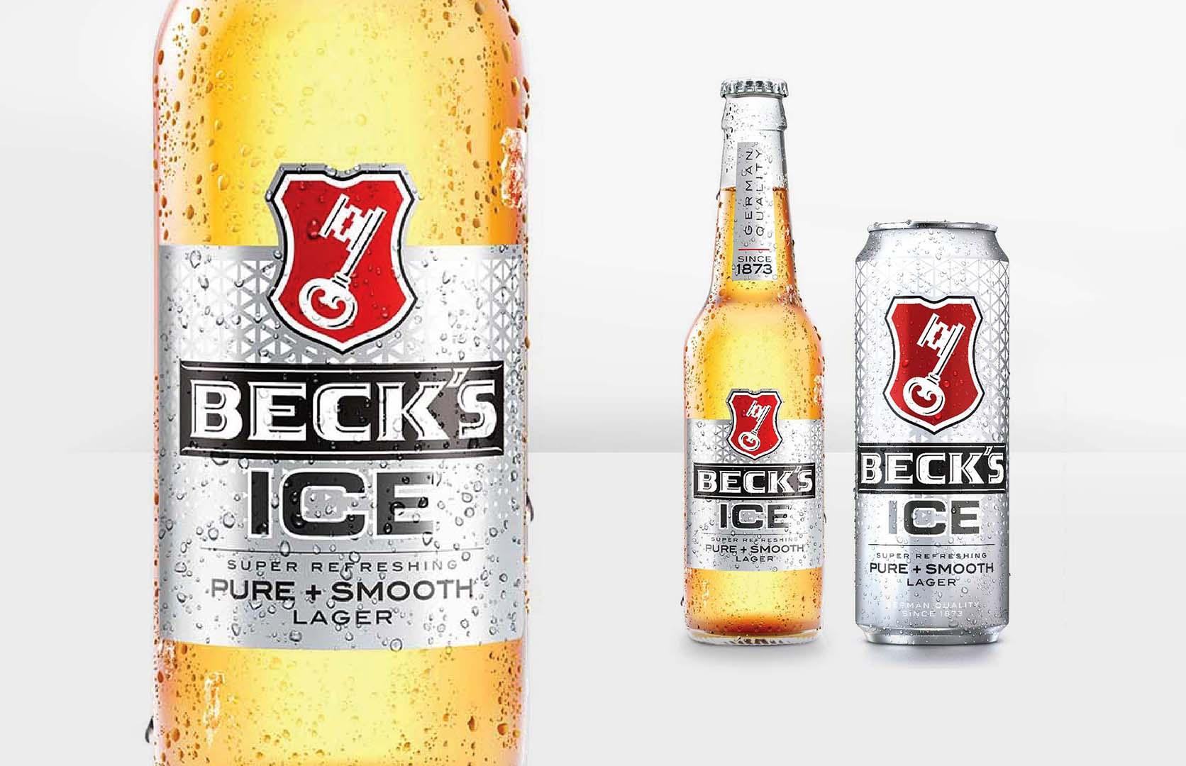 Thiết kế bắt mắt, ấn tượng của bia Beck’s Ice 
