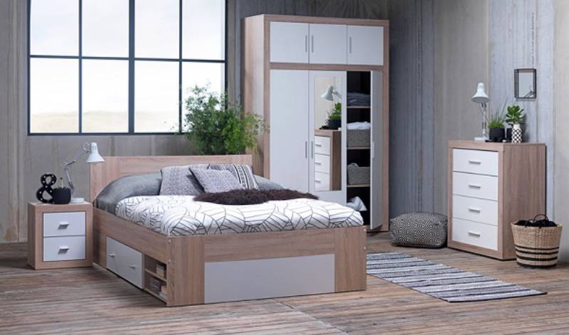 Khung giường kèm hộc tủ gỗ công nghiệp Favrbo Plus (Nguồn: adayroi.com)