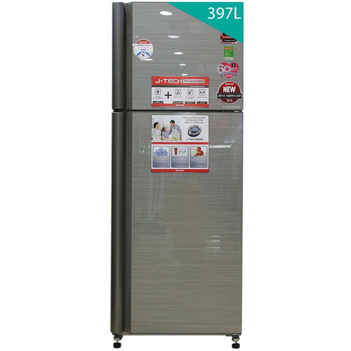 Tủ lạnh Sharp SJ-XP400PG - 397 lít, inverter 