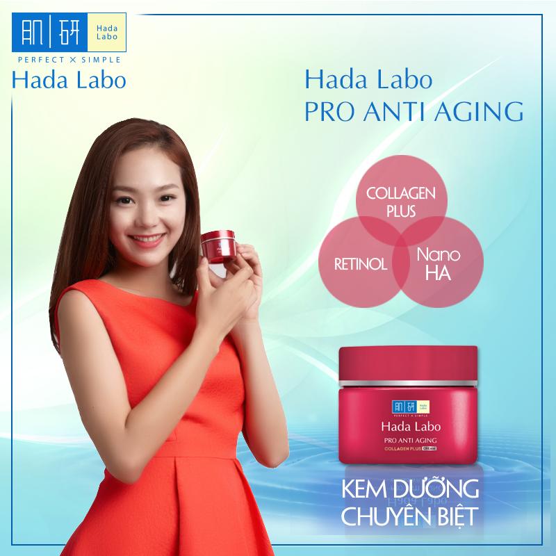 Kem dưỡng Hada Labo Pro Anti Aging tiện dụng với hộp đựng sang trọng 