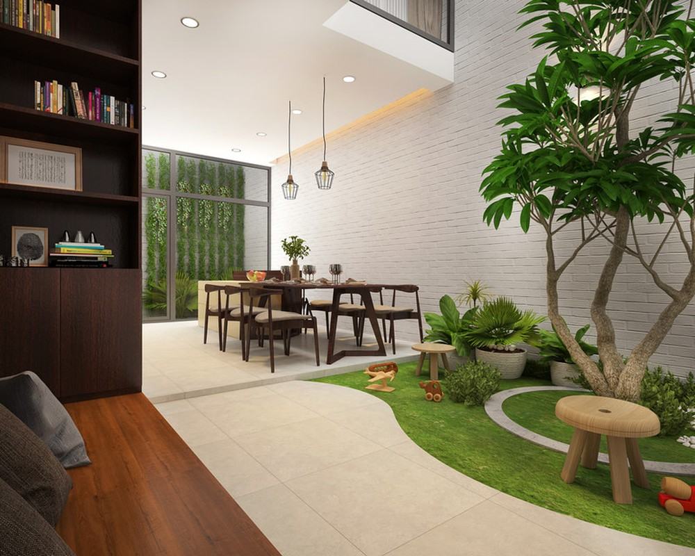 Bạn có thể sử dụng những loại cây xanh để trang trí, tạo không gian thiên nhiên ngay chính trong căn nhà 