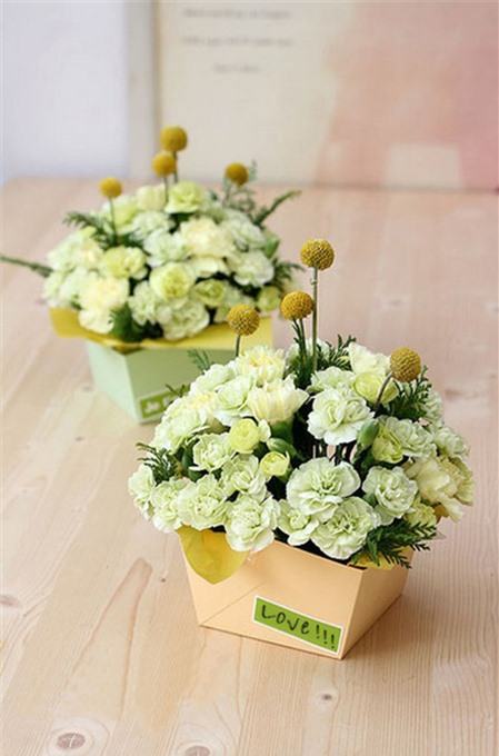 Cắm hoa cẩm chướng với hộp giấy thật đẹp | hanhphucgiadinh.vn ...