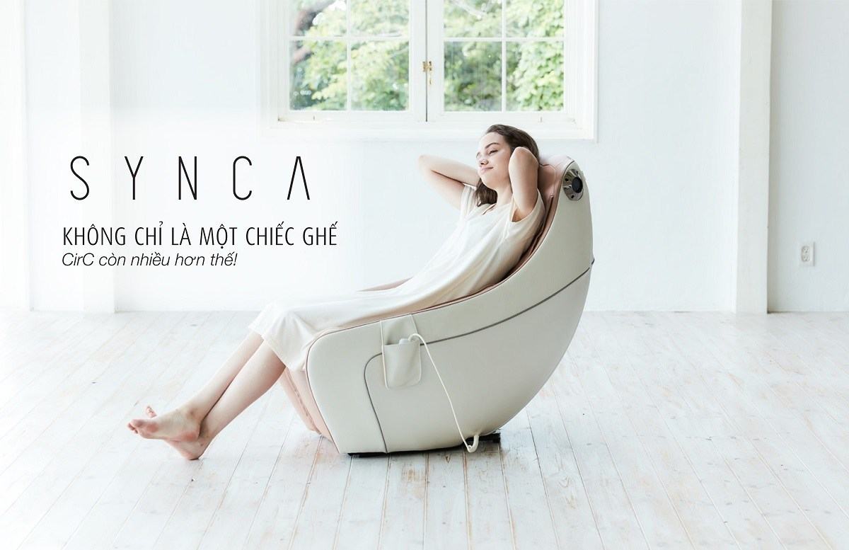 Ghế massage toàn thân Synca CirC có thiết kế chữ L dễ sử dụng, ôm trọn cơ thể người nằm (Nguồn: Useful.com)