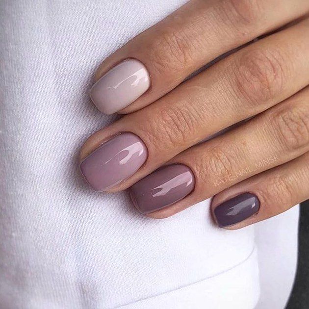 Spring's new nail trend are "gradient nails," a rainbow-inspired type of nail art that uses a differe… | Pretty nail art designs, Purple ombre nails, Gradient nails