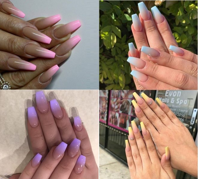 4 mẫu nail màu nude kết hợp với màu pastel - Baotrithuc.vn