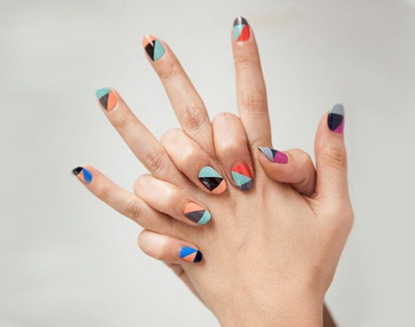 A Dozen Ways to Wear Color Block… On Your Nails! - Brit + Co