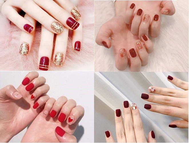 4 mẫu nail đỏ đơn giản và đẹp - Baotrithuc.vn