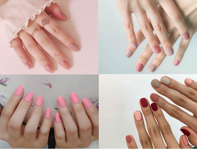 4 mẫu nail sơn màu hồng trơn - Baotrithuc.vn
