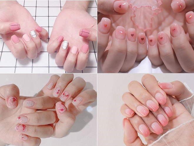 4 mẫu nail màu hồng đẹp - Baotrithuc.vn