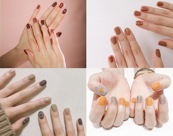 các mẫu nail sơn màu naai cam hợp với học sinh - Baotrithuc.vn