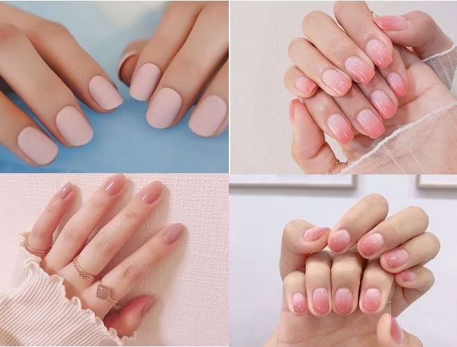 4 mẫu nail sơn màu hồng nhạt - Baotrithuc.vn