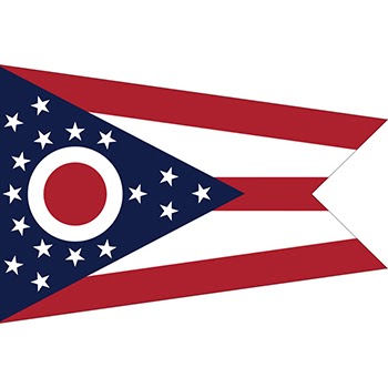 Lá cờ của bang Ohio