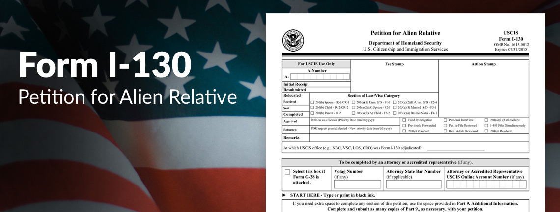 Form I-130 không thể thiếu trong hồ sơ bảo lãnh di trú Mỹ