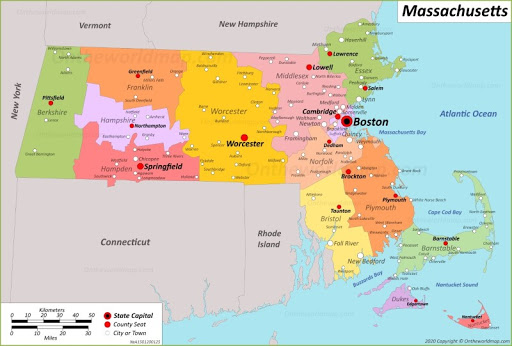 Kết quả hình ảnh cho Massachusetts map