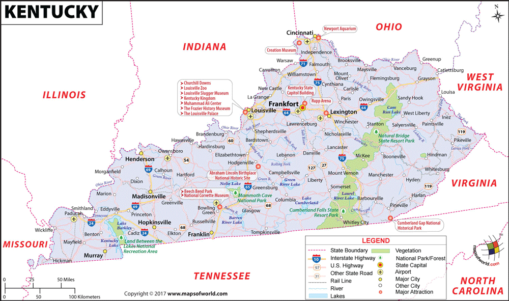 Kết quả hình ảnh cho Kentucky map