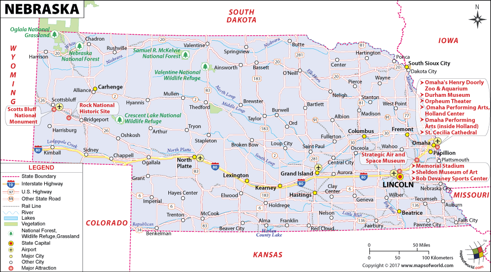 Kết quả hình ảnh cho Nebraska map