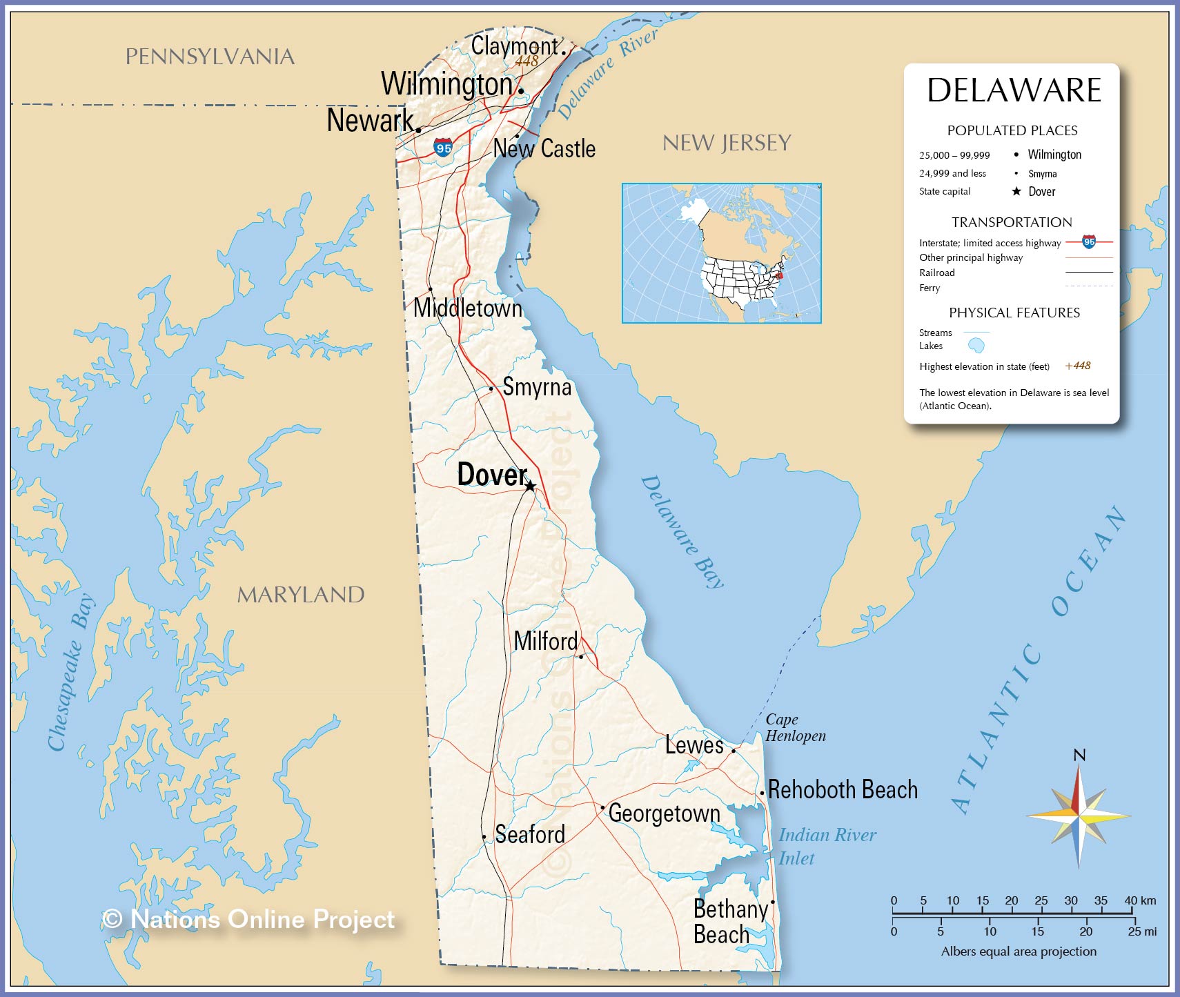 Kết quả hình ảnh cho Delaware map