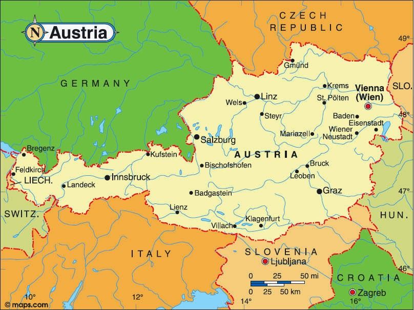 Salzburg， Austria - Sound of Music | Austria map， Tourist map ...