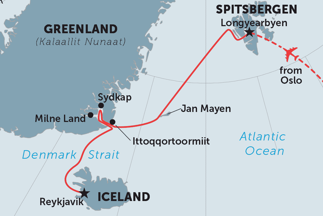 Spitsbergen， Jan Mayen， Greenland and Iceland | Peregrine ...