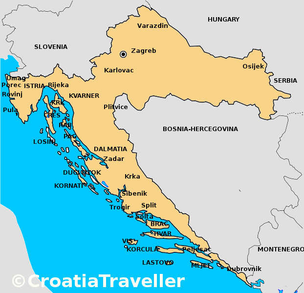 Maps of Croatia