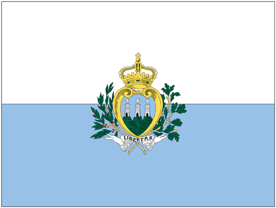 San Marino Flag - The Map Shop