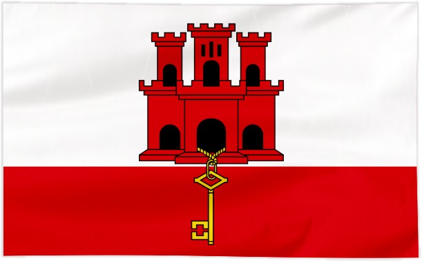Flaga Gibraltaru 120x75cm - StudioFlag.pl