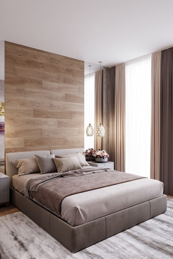 Mẫu trang trí phòng ngủ theo phong cách hiện đại