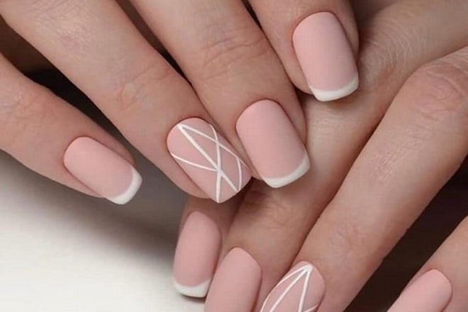 Mẫu nail màu nail đẹp tôn da hồng pastel