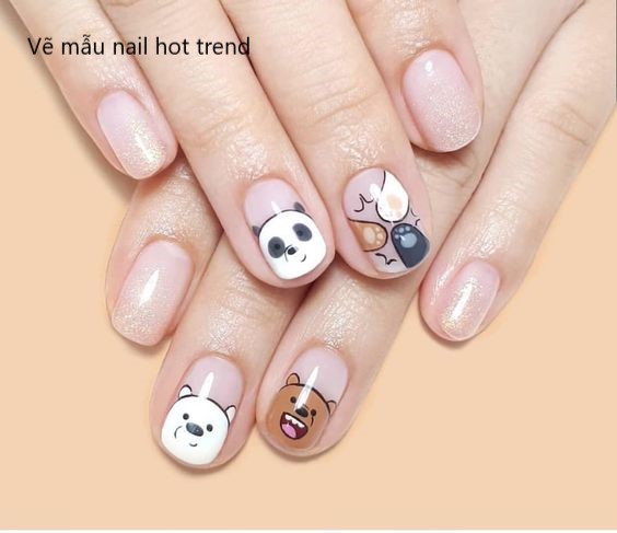 Vẽ mẫu nail hot trend