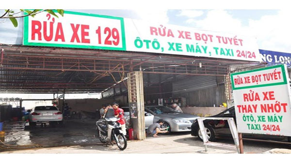 Tiệm rửa xe ô tô, xe máy - Dichvuhay.vn
