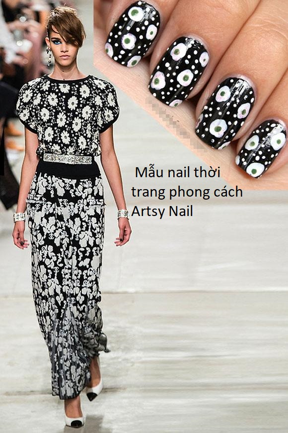 Tuyển tập mẫu nail thời trang phong cách Artsy Nail đầy ấn tượng độc đáo