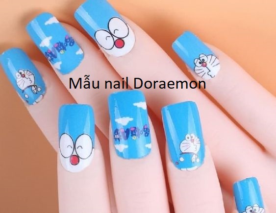 Bảng xếp hạng những mẫu nail Doraemon dễ thương cho hội chị em mê hoạt hình