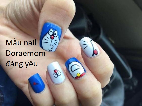 Các mẫu nail Doraemom đáng yêu tinh nghịch mà nhiều bạn trẻ ưa chuộng
