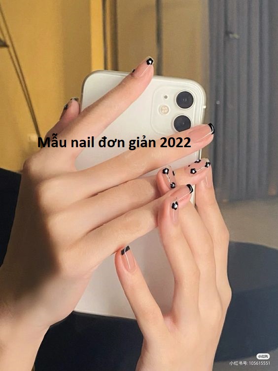 mẫu nail đơn giản 2022